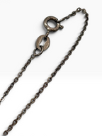 Collana Ciondolo Girasole "Sunshine" in Argento 925 Placcato Oro 18K con Zircone Nero